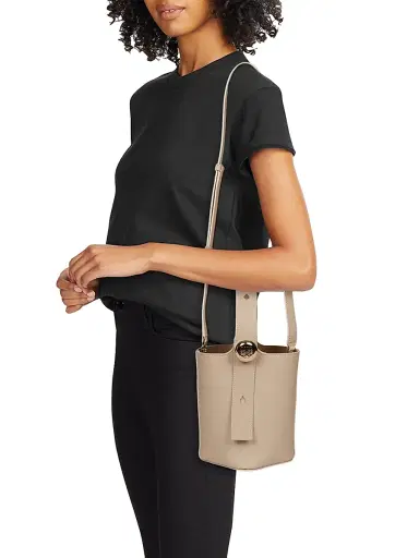Loewe Women's Mini Pebble Leather Bucket Bag - Sand | Thumbnail 2 Loewe Women's Mini Pebble Leather Bucket Bag - Sand | Thumbnail 2