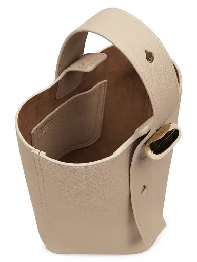 Loewe Women's Mini Pebble Leather Bucket Bag - Sand | Thumbnail 3 Loewe Women's Mini Pebble Leather Bucket Bag - Sand | Thumbnail 3