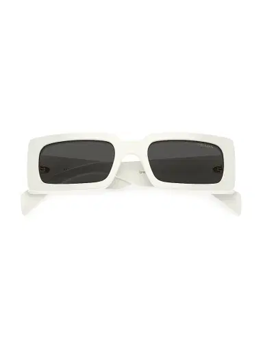 Prada Men's Sport 52MM Acetate Rectangular Sunglasses - Bone Dark Grey | Thumbnail 6