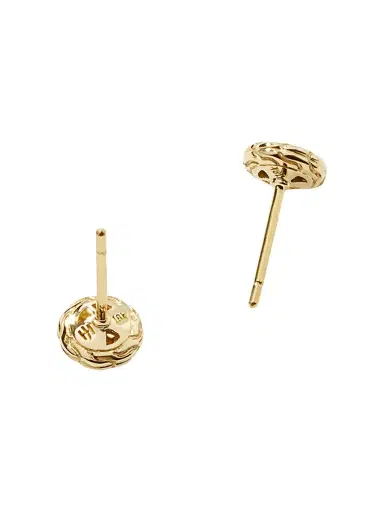 John Hardy Women's Carved Chain 18K Yellow Gold & 0.11 TCW Diamond Stud Earrings - Yellow Gold | Thumbnail 2