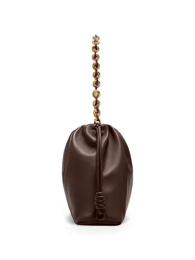 LOEWE Women's Flamenco Leather Shoulder Bag - Dark Chestnut | Thumbnail 6 LOEWE Women's Flamenco Leather Shoulder Bag - Dark Chestnut | Thumbnail 6