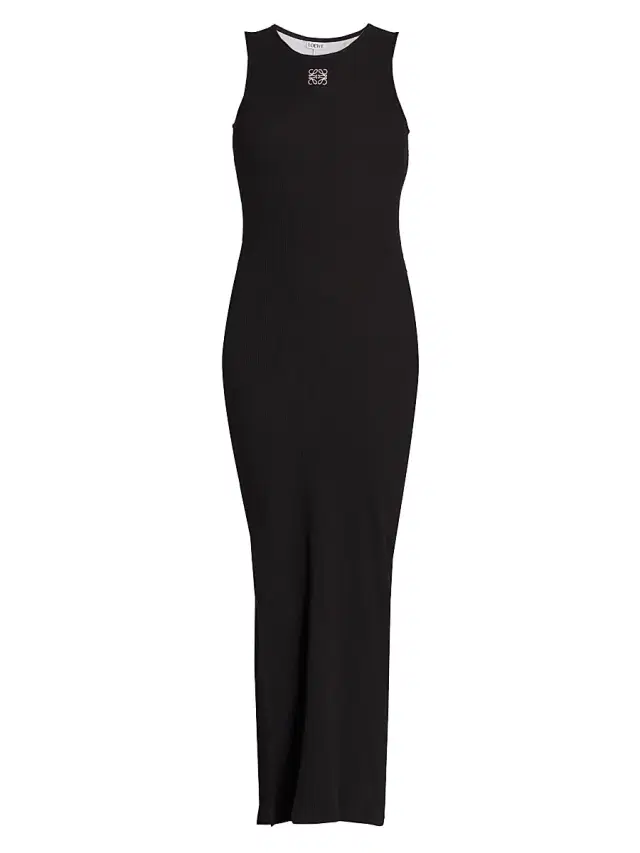 Women's Anagram Tank Maxi Dress - Black
