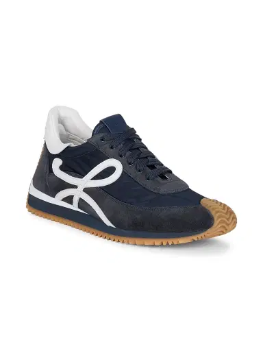 Loewe Men's Flow Runner Monogram Logo Sneakers - Dark Navy - Size 14 | Thumbnail 2
