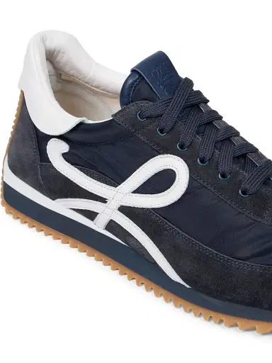 Loewe Men's Flow Runner Monogram Logo Sneakers - Dark Navy - Size 14 | Thumbnail 6