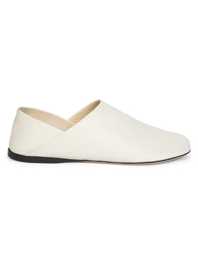 Women's Toy Leather Slippers - White