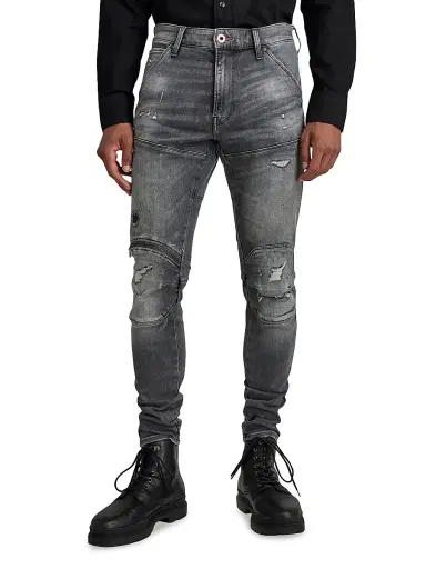 G-Star Men's 5620 3D Zip Knee Skinny Jeans - Black Denim - Size 33 | Thumbnail 2 G-Star Men's 5620 3D Zip Knee Skinny Jeans - Black Denim - Size 33 | Thumbnail 2