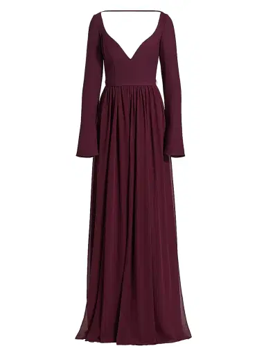 Vera Wang Bride Women's Leonie V-Neckline Gown | Thumbnail 1 Vera Wang Bride Women's Leonie V-Neckline Gown | Thumbnail 1