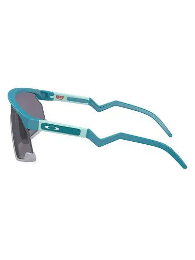 Oakley Men's BXTR Prism Rectangular Shield Sunglasses - Teal Grey Blue Grey | Thumbnail 3 Oakley Men's BXTR Prism Rectangular Shield Sunglasses - Teal Grey Blue Grey | Thumbnail 3