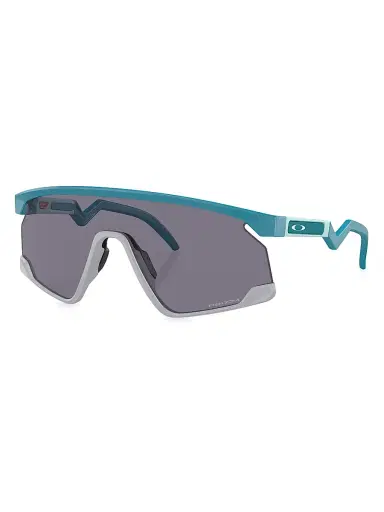 Oakley Men's BXTR Prism Rectangular Shield Sunglasses - Teal Grey Blue Grey | Thumbnail 1 Oakley Men's BXTR Prism Rectangular Shield Sunglasses - Teal Grey Blue Grey | Thumbnail 1