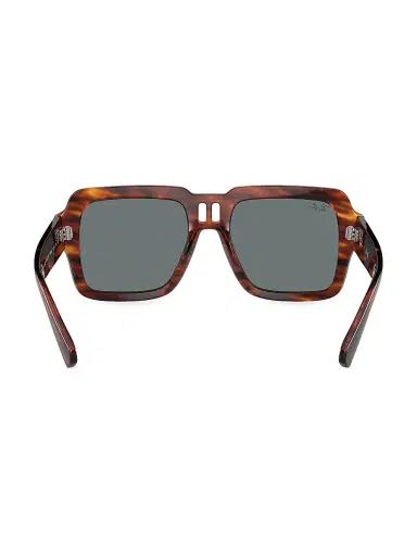 Ray-Ban Men's RB4408 54MM Square Sunglasses - Striped Havana | Thumbnail 5 Ray-Ban Men's RB4408 54MM Square Sunglasses - Striped Havana | Thumbnail 5
