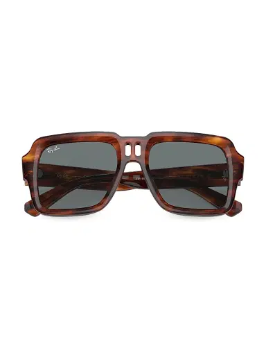 Ray-Ban Men's RB4408 54MM Square Sunglasses - Striped Havana | Thumbnail 6 Ray-Ban Men's RB4408 54MM Square Sunglasses - Striped Havana | Thumbnail 6