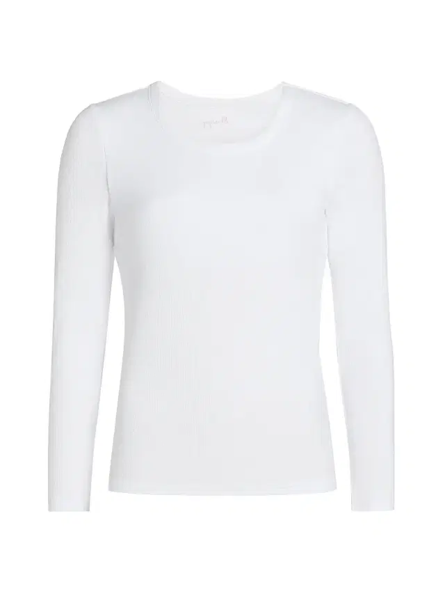 Women's Milla Long-Sleeve Stretch Cotton Top - White