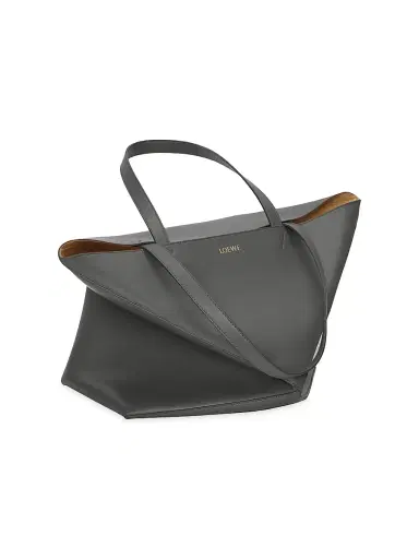 Loewe Men's Large Puzzle Fold Leather Tote Bag | Thumbnail 4