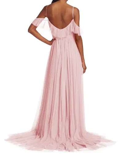 Vera Wang Bride Women's Miriam Pleated Tulle Gown | Thumbnail 5 Vera Wang Bride Women's Miriam Pleated Tulle Gown | Thumbnail 5