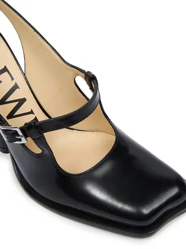 Loewe Women's Onda Leather Slingback Pumps - Black - Size 7 | Thumbnail 6