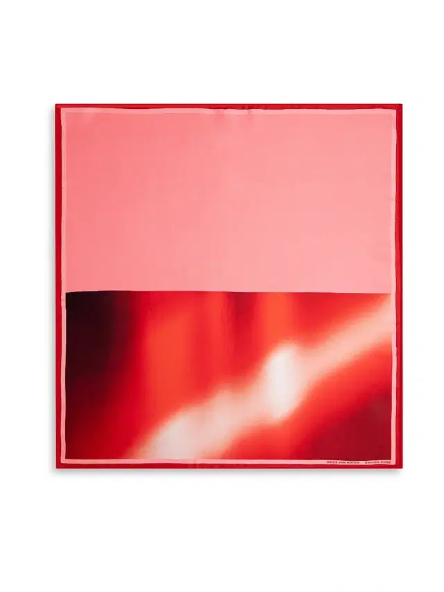 Dries Van Noten Women's Raving Rose Silk Foulard Scarf - Raving Rose