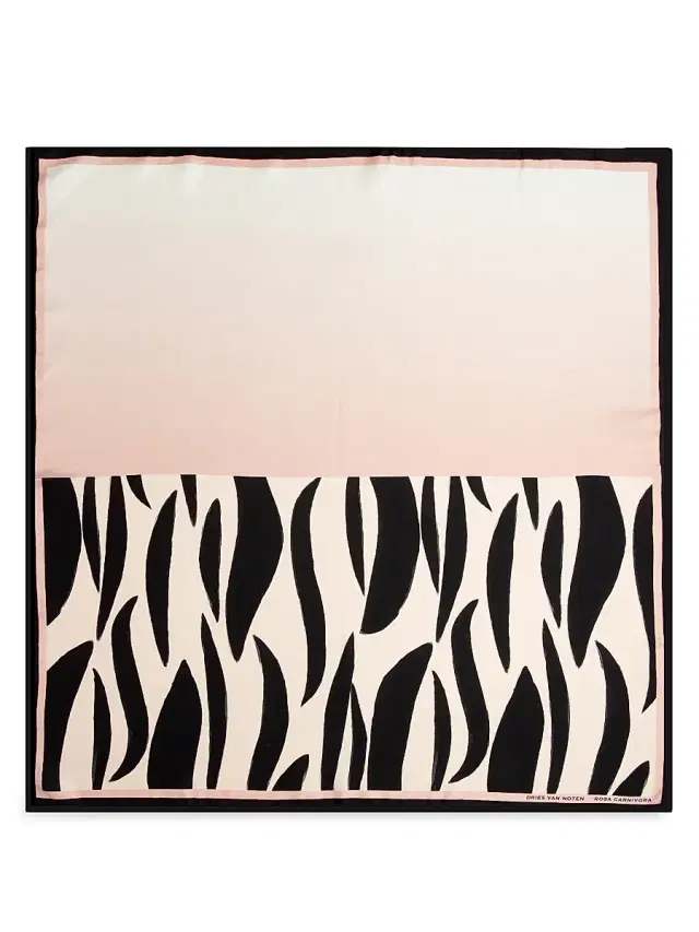 Dries Van Noten Women's Foulard Rosa Carnivora Silk Scarf - Rosa Carnivora