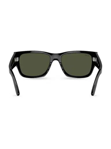 Ray-Ban Men's RB0947 56MM Carlos Rectangular Sunglasses - Black Dark Green | Thumbnail 4