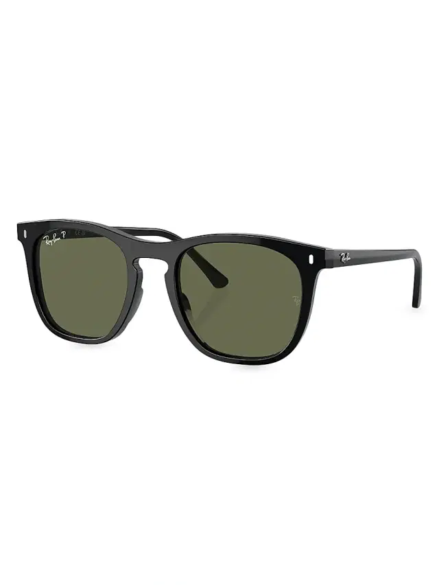 Men's RB2210 53MM Square Sunglasses - Black Dark Green Men's RB2210 53MM Square Sunglasses - Black Dark Green