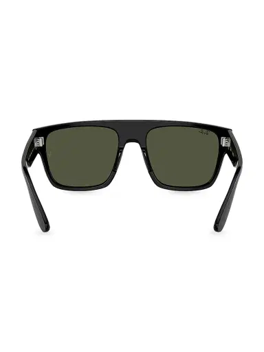 Ray-Ban Men's RB0360 57MM Drifter Square Sunglasses - Black Dark Green | Thumbnail 4