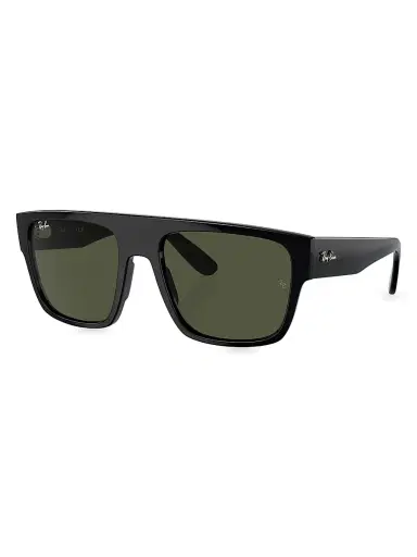 Ray-Ban Men's RB0360 57MM Drifter Square Sunglasses - Black Dark Green | Thumbnail 1