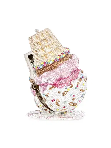 Judith Leiber Couture Women's Upside Down Cone Novelty Clutch - Silver Rhine Multi | Thumbnail 2