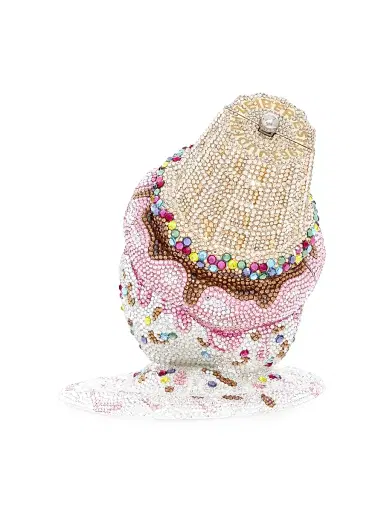 Judith Leiber Couture Women's Upside Down Cone Novelty Clutch - Silver Rhine Multi | Thumbnail 3