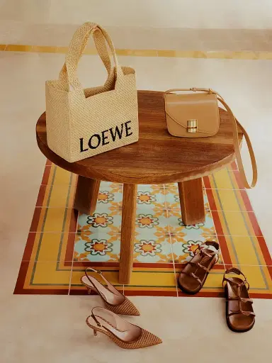 Loewe Women's x Paula's Ibiza Mini Raffia Tote Bag - Natural | Thumbnail 8 Loewe Women's x Paula's Ibiza Mini Raffia Tote Bag - Natural | Thumbnail 8