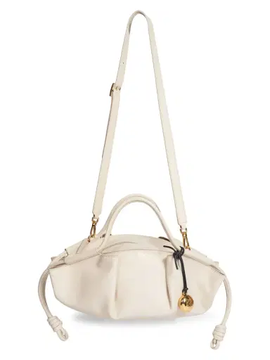 LOEWE Women's Paseo  Leather Shoulder Bag - Dark Khaki Green | Thumbnail 4