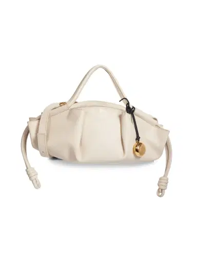 LOEWE Women's Paseo  Leather Shoulder Bag - Dark Khaki Green | Thumbnail 5