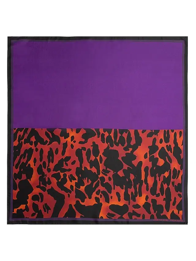 Dries Van Noten Women's Foulard Fleur Du Mal Silk Scarf