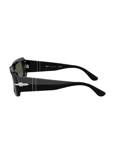 PERSOL Men's 54MM Francis Rectangular Sunglasses - Black | Thumbnail 3 PERSOL Men's 54MM Francis Rectangular Sunglasses - Black | Thumbnail 3