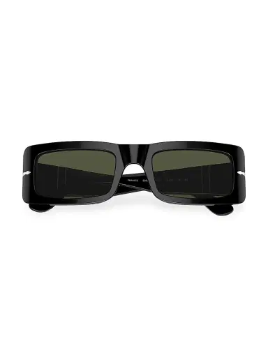 PERSOL Men's 54MM Francis Rectangular Sunglasses - Black | Thumbnail 5 PERSOL Men's 54MM Francis Rectangular Sunglasses - Black | Thumbnail 5