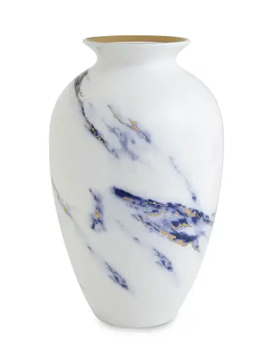 Prouna Marble Vase - Blue | Thumbnail 1