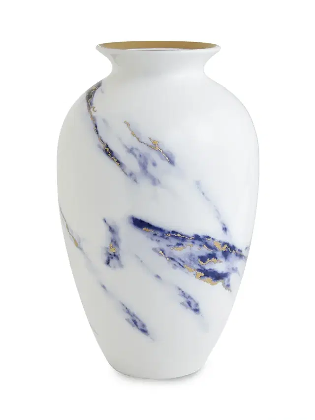Marble Vase - Blue