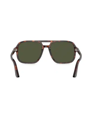 PERSOL Men's 58MM Aviator Sunglasses - Havana | Thumbnail 4