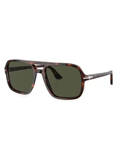 PERSOL Men's 58MM Aviator Sunglasses - Havana | Thumbnail 1