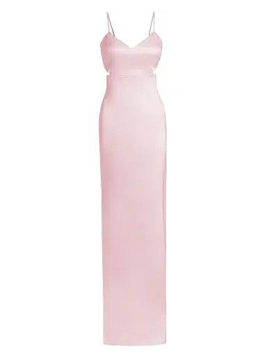 Vera Wang Bride Women's Christine Satin Waist Cut-Outs Gown | Thumbnail 1