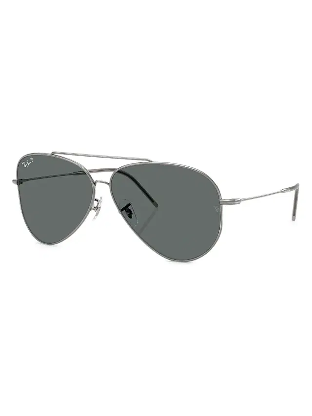 Ray-Ban Men's RBR0101S 59MM Reverse Aviator Sunglasses - Gunmetal
