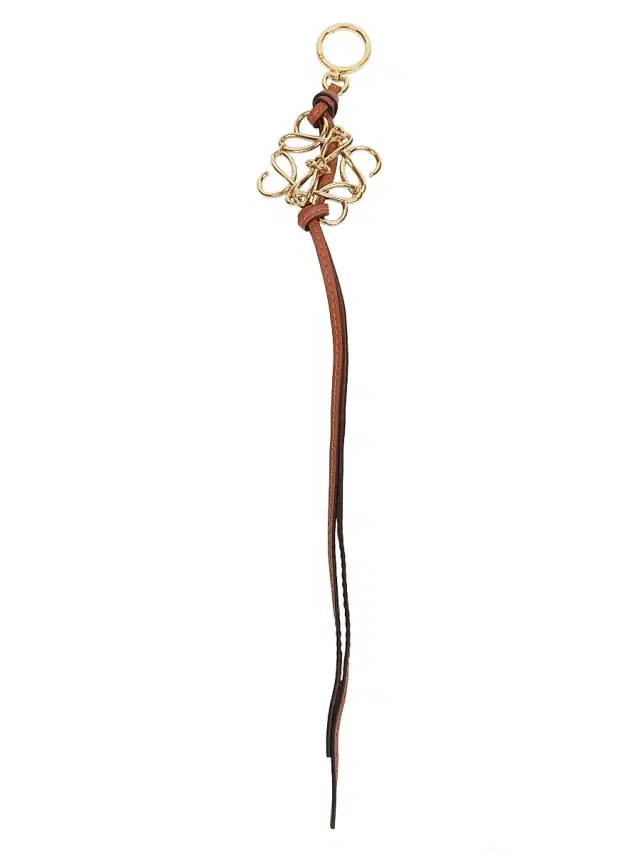 Women's Metal Anagram Bag Charm - Gold Tan