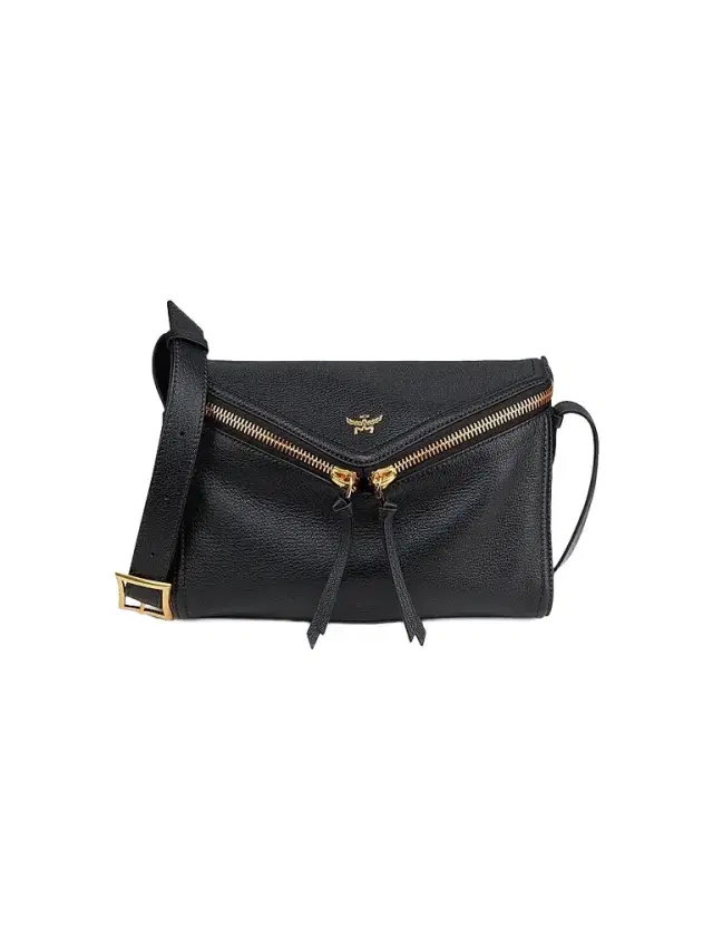 MCM Women's Diamant 3D  Leather Shoulder Bag - Black