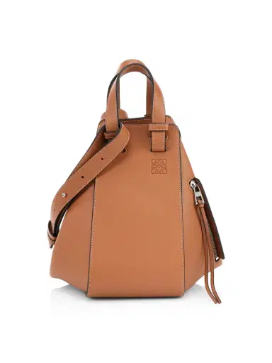 LOEWE Women's Hammock Leather Top Handle Bag - Tan | Thumbnail 1 LOEWE Women's Hammock Leather Top Handle Bag - Tan | Thumbnail 1