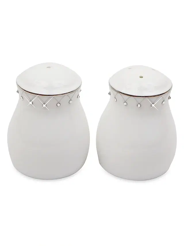 Prouna Princess Platinum Salt & Pepper Shakers