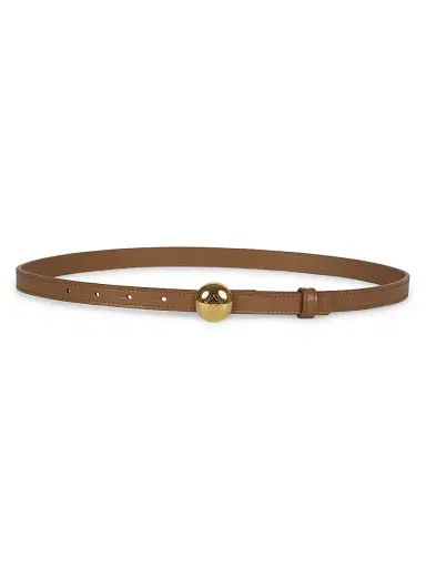Loewe Women's Monogram Pebble Buckle Leather Belt - Oak | Thumbnail 1