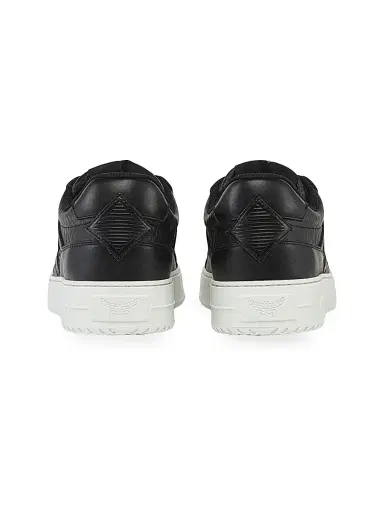 MCM Men's Neo Terrain Visetos Low-Top Sneakers - Black | Thumbnail 3