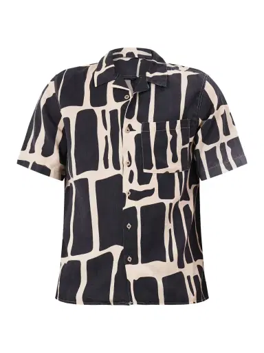 Neuw Denim Men's Curtis Short-Sleeve Shirt - Black | Thumbnail 4 Neuw Denim Men's Curtis Short-Sleeve Shirt - Black | Thumbnail 4