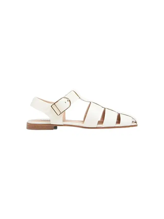 Gabriela Hearst Women's Lynn Leather Fisherman Sandals - Cream
