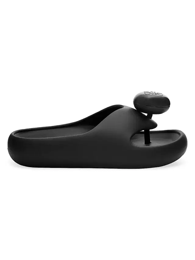 Women's  x Paula's Ibiza Bubble Foam Rubber Slides - Black  Sandals