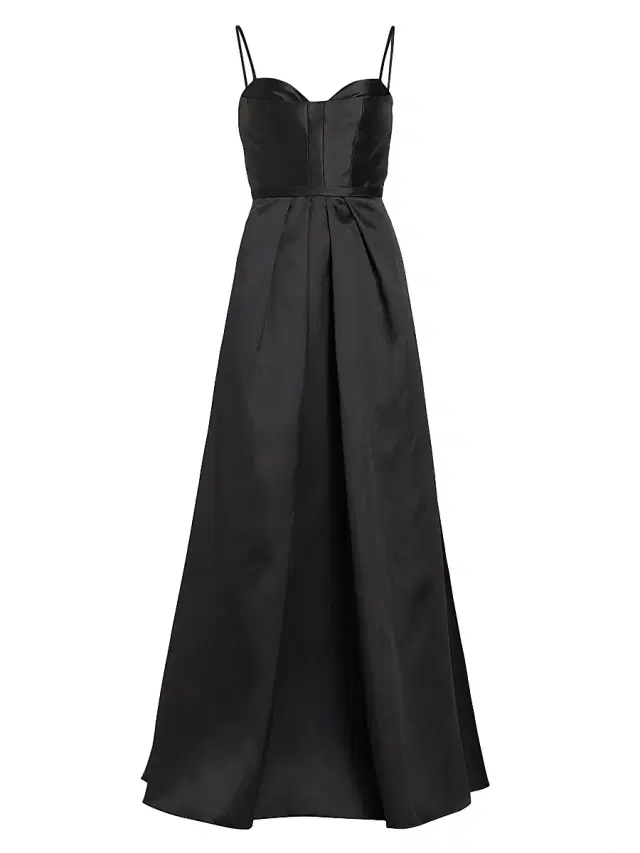 Vera Wang Bride Women's Vernise Sweetheart A-Line Gown - Black