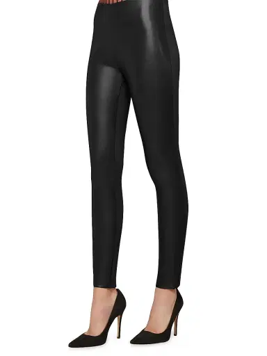 Wolford Women's Jo Faux Leather Leggings - Black | Thumbnail 3